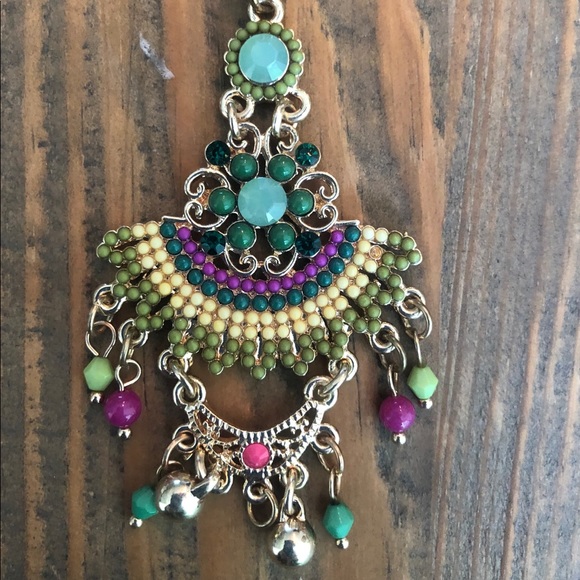 Colorful Chandelier Earrings - Picture 3 of 3